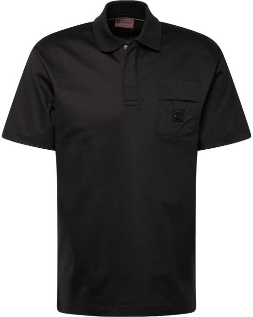 Boss Black Hugo Domer Solid Cotton Short Sleeve Polo T-shirt for men