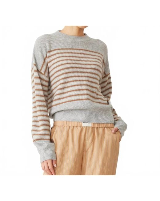 Monrow Multicolor Wool Cashmere Stripe Sweater