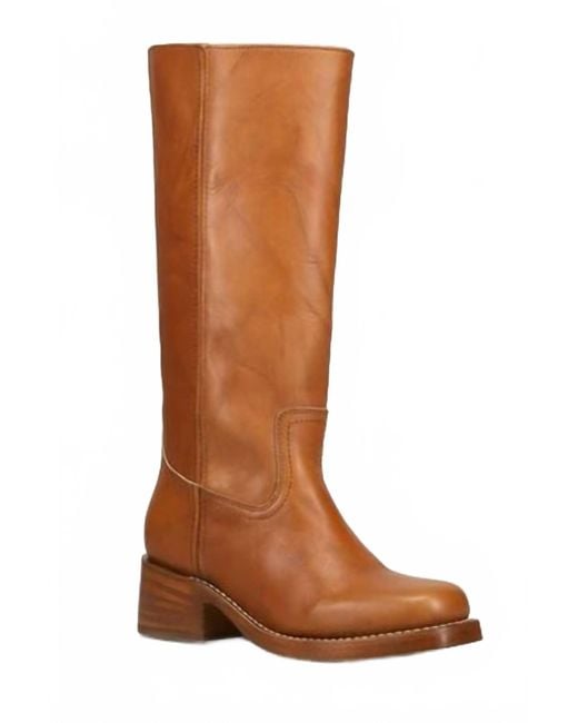 Frye Brown Campus 14L Heeled Boot