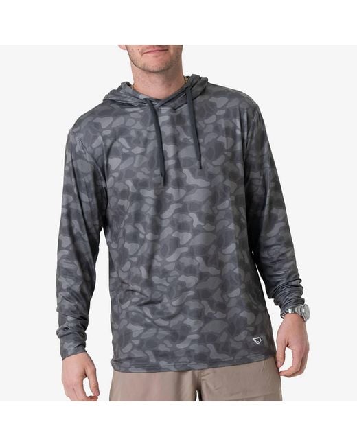 Burlebo Gray Performance Hoodie for men