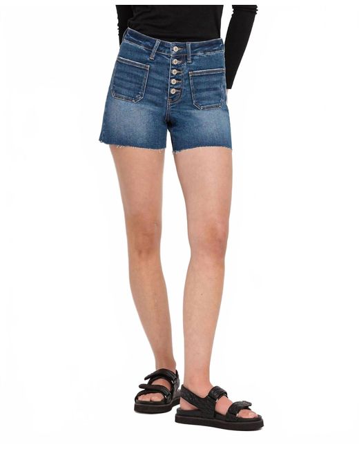 LOVERVET Blue Patch Pocket Shorts