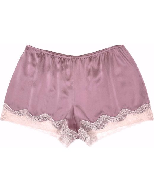 Samantha Chang Pink Silk Tap Shorts