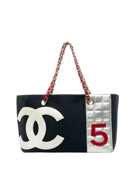 Chanel Black Cabas Canvas Tote Bag (pre-owned)