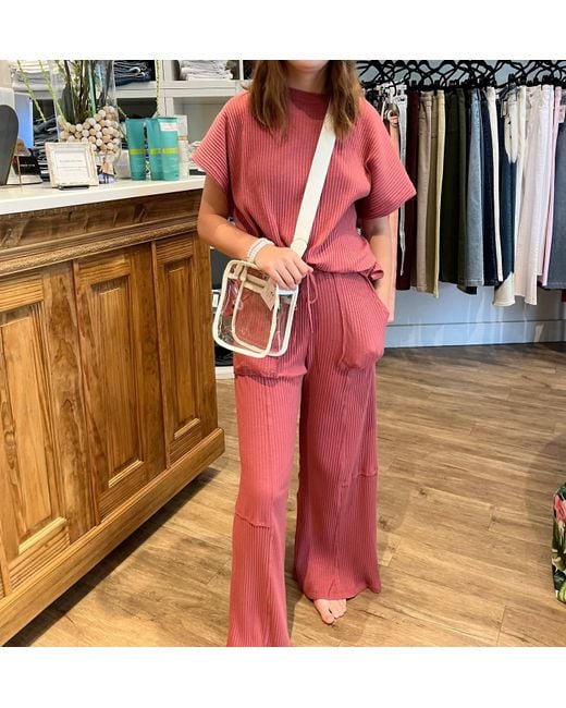 Blumin Red Bella Loungewear Set
