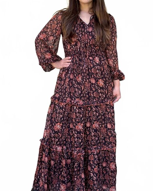 DOWNEAST Purple Chelsey Dress