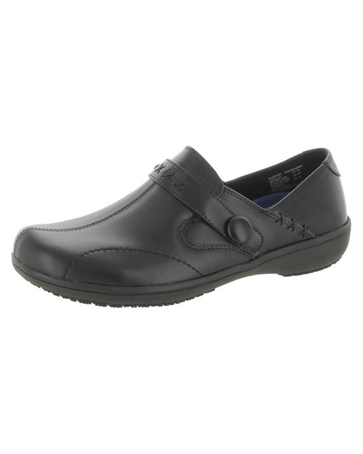 Dr. Scholls Brown Paula Leather Slip Resistant Work And Safety Shoes