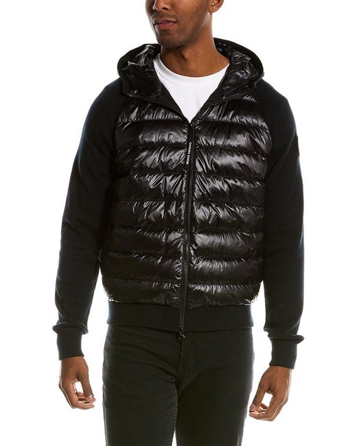 Canada Goose Hybridge Knit Wool Down Jacket in Black for Men