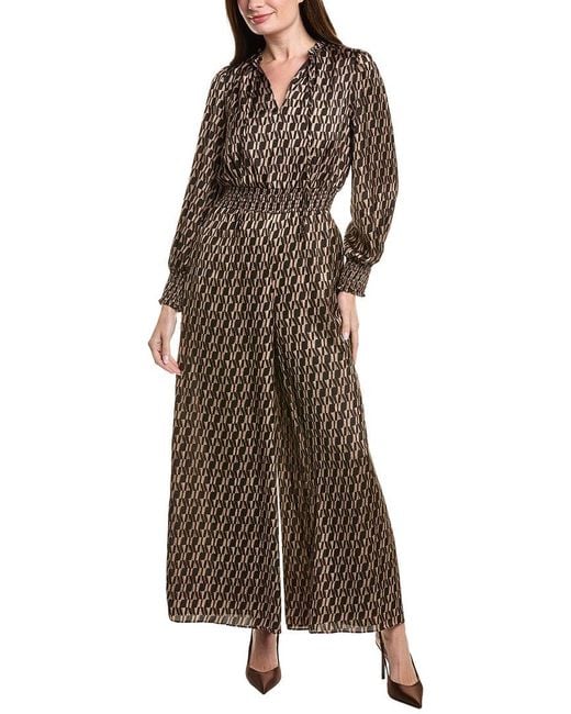 Vince Camuto Women's Brown Printed Jumpsuit