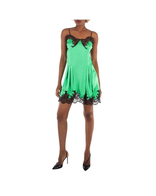 green emerald velvet dress RABANNE Chain-detail floral maxi Dress GREEN