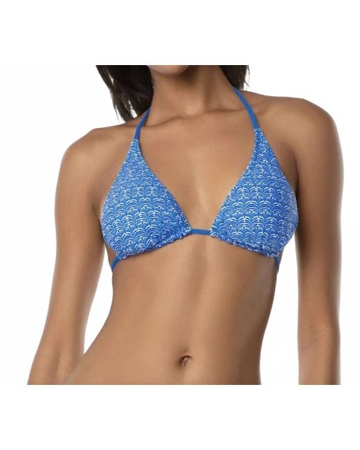 Helen Jon Blue Reversible String Top