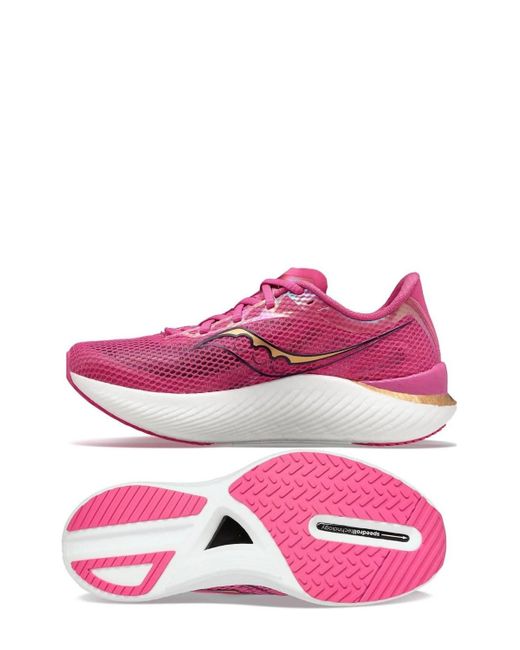 Saucony Pink Endorphin Pro 3 Running Shoes for men