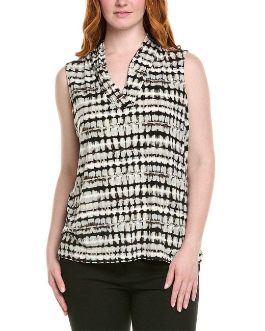 Anne Klein White Plus Blouse