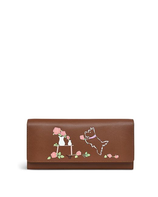 Radley Radley Florist Large Flapover Wallet in Brown Lyst