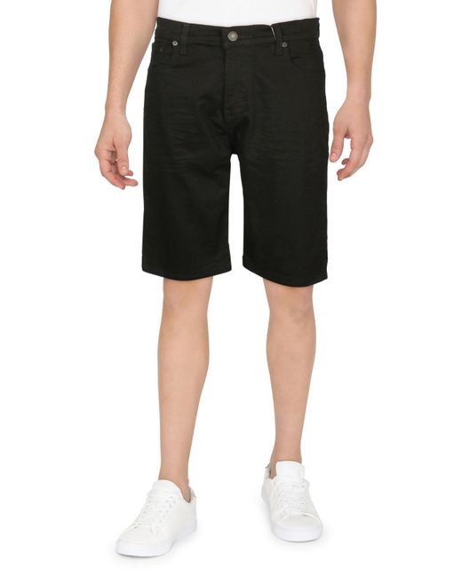 Levi's Black Loose Fit Straight Denim Shorts for men