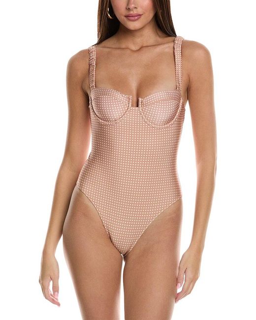 Solid & Striped Natural The Verona One-piece