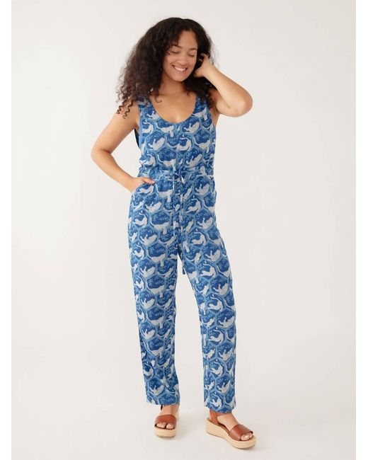 Mata Traders Blue Julia Jumpsuit