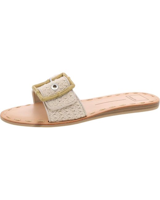 Dolce Vita Pink Slip On Open Toe Mule Sandals