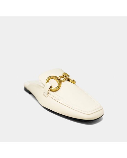 Shu Shop White Andromeda Flat Mules
