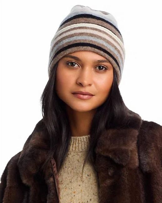 Echo Natural Striped Beanie