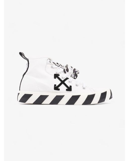 Off-White c/o Virgil Abloh White Off Mid Top Vulcanized Sneakers / Canvas for men