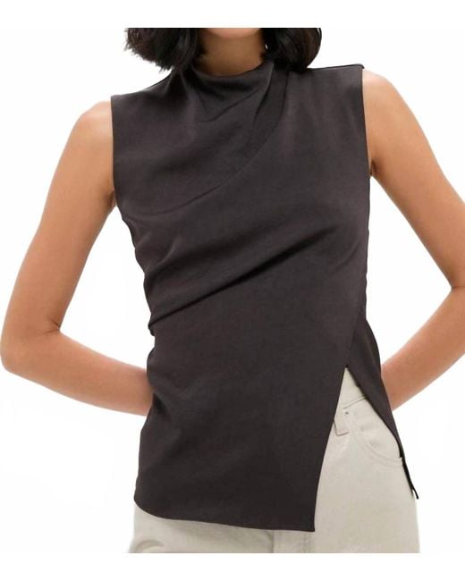 A.L.C. Black Sleeveless Blouse