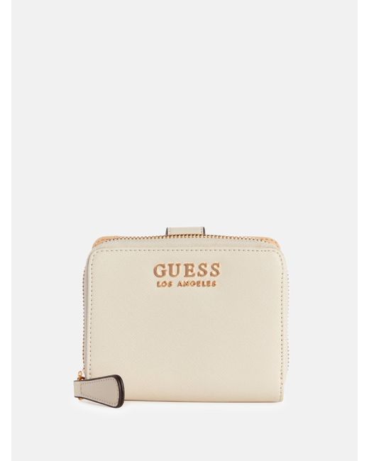 Guess Factory Natural Lindfield Folded Zip Wallet