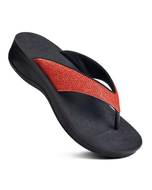 AEROTHOTIC Blue Sandals Sparkle