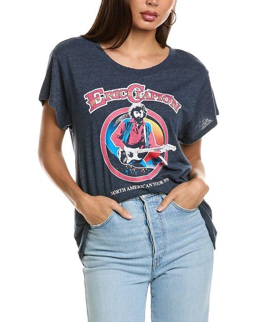 Chaser Brand Blue Eric Clapton North American Tour T-shirt