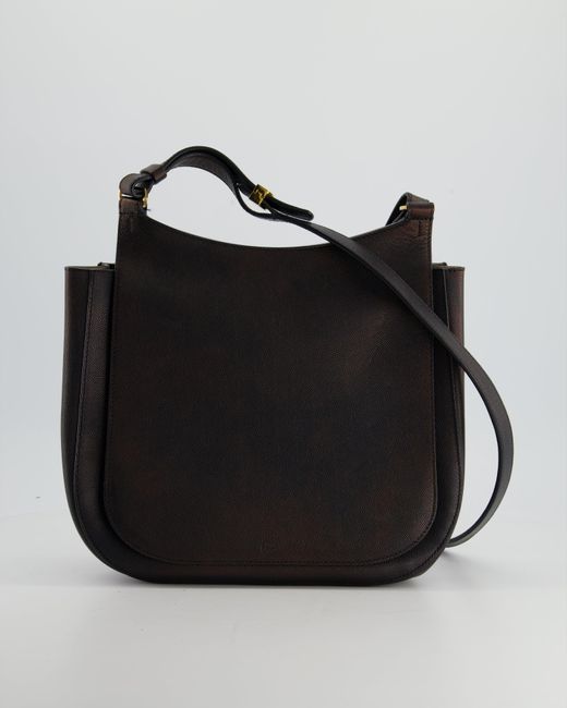 The Row Black Hunting 9 Leather Crossbody Bag Rrp £3460