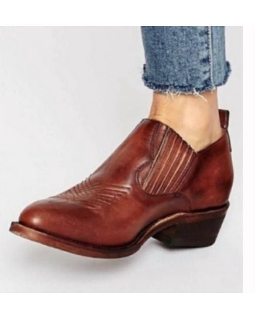 Frye Billy Shootie In Cognac in Brown Lyst