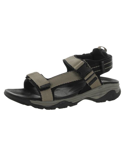 Dockers Black Adjustable Strappy Sport Sandals for men