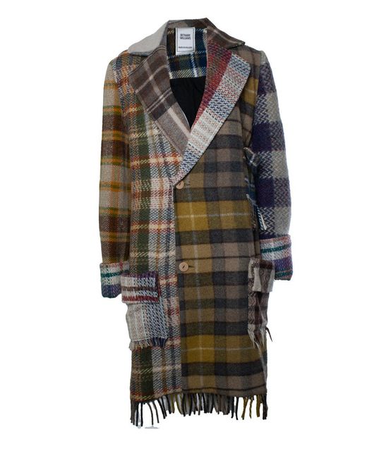 BETHANY WILLIAMS Black Blanket Patchwork Coat