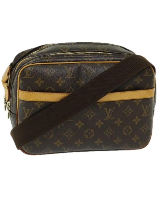 Louis Vuitton Black Reporter Pm Canvas Shoulder Bag (pre-owned)