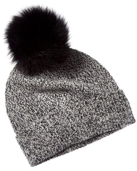 Sofiacashmere Black Marl Cashmere Hat