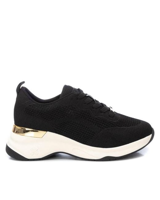 Xti Black Trainer Sneakers