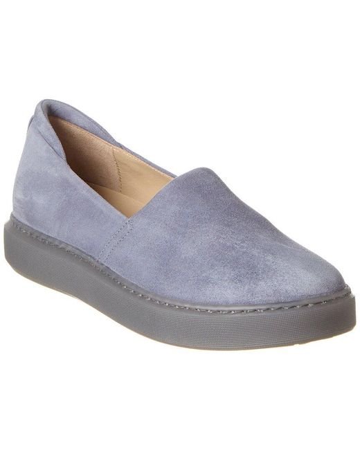 Theory Gray Suede Slip-on Sneaker