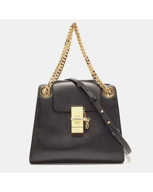 Chloé Black Chloé Leather Mini Annie Shoulder Bag