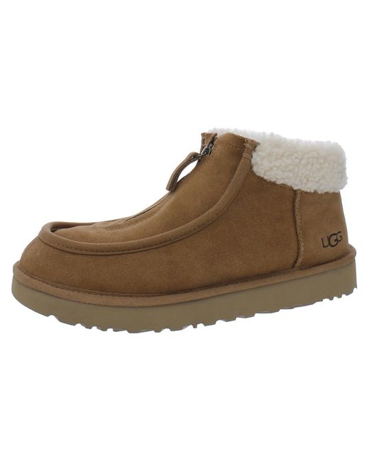 Ugg Brown Funkarra Suede Faux Fur Lined Chukka Boots