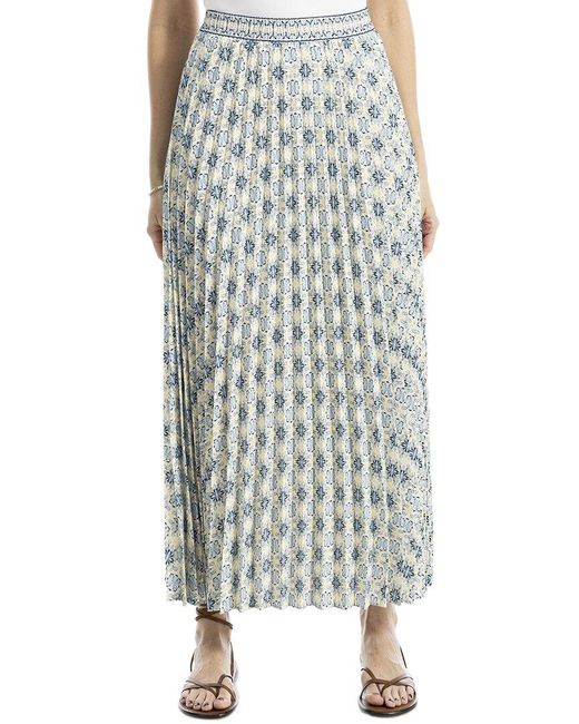 Max Studio Multicolor Pleated Maxi Skirt