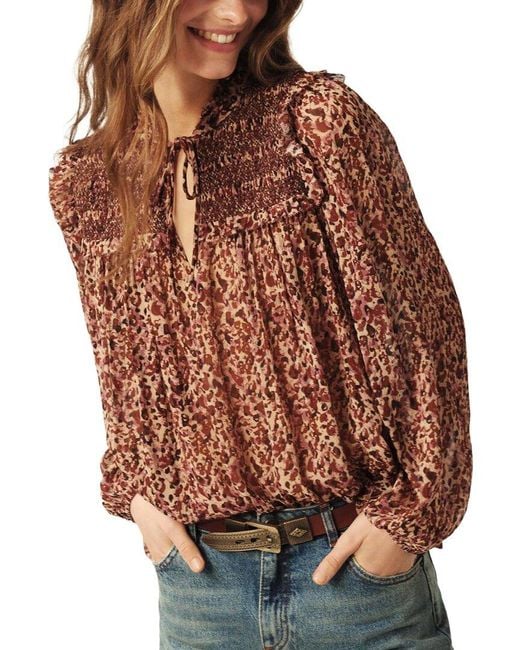 Ba&sh Brown Capucine Blouse
