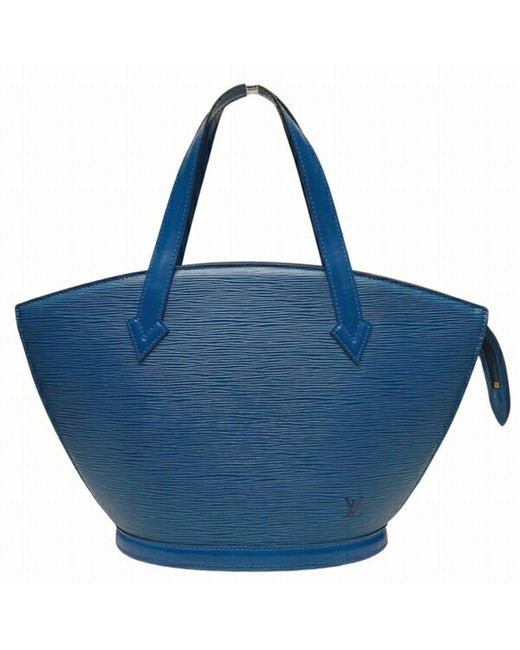 Louis Vuitton Blue Saint Jacques Leather Tote Bag (pre-owned)