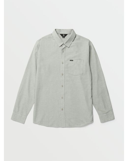 Volcom Gray Orion Long Sleeve Shirt for men