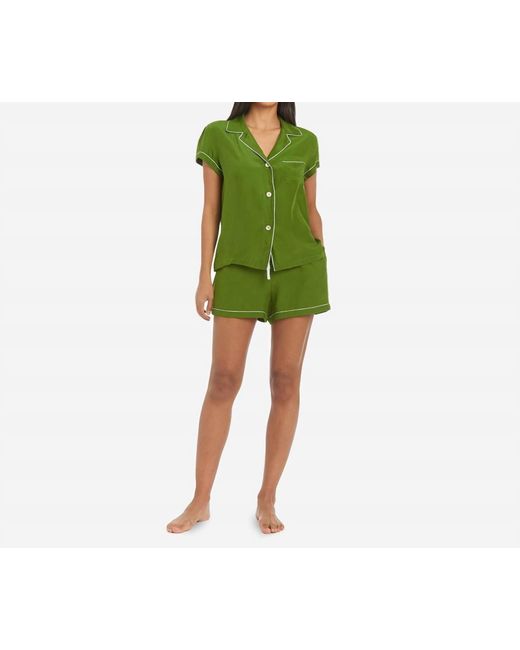 The Sleep Code Green Sasi Washable Silk Pj Set