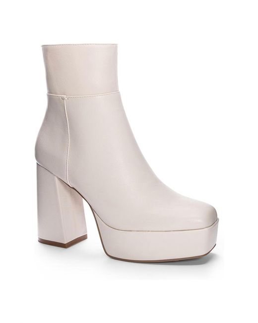 Chinese Laundry White Norra Platform Bootie