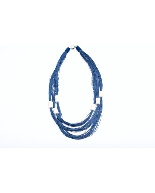 Avenue Chic Black Silk Multi Layered Necklace