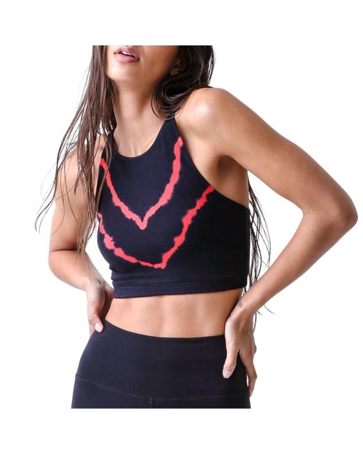 Electric and Rose Black Grayson Chevron Crop Top