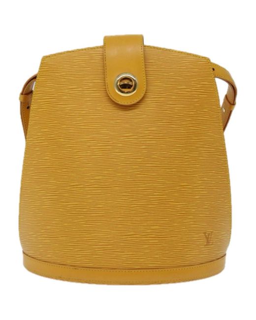 Louis Vuitton Yellow Cluny Leather Shoulder Bag (pre-owned)