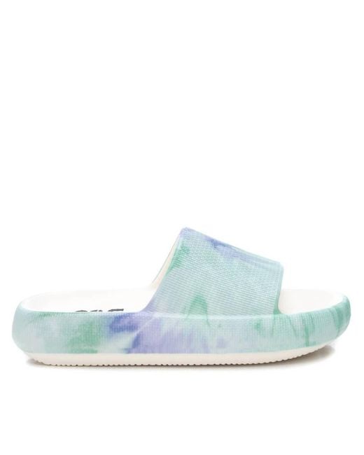 Xti Blue Pool Slides Sandals