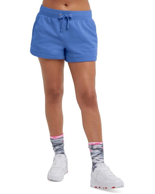 Champion Blue Fleece Fitness Shorts