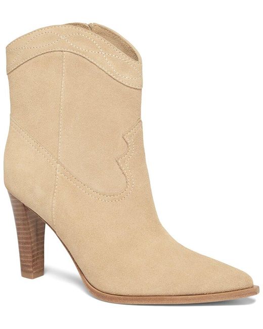 PAIGE Natural Paige Denim Lacey Suede Ankle Boot
